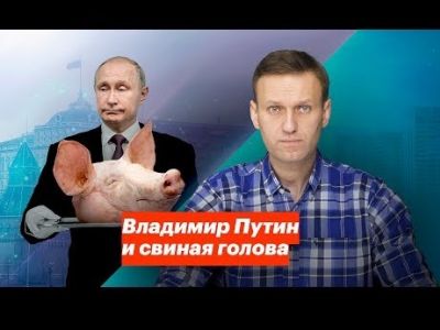 Заставка видео "Владимир Путин и свиная голова". Фото: youtube.com/watch?time_continue=59&v=SKGCVoOGZm4